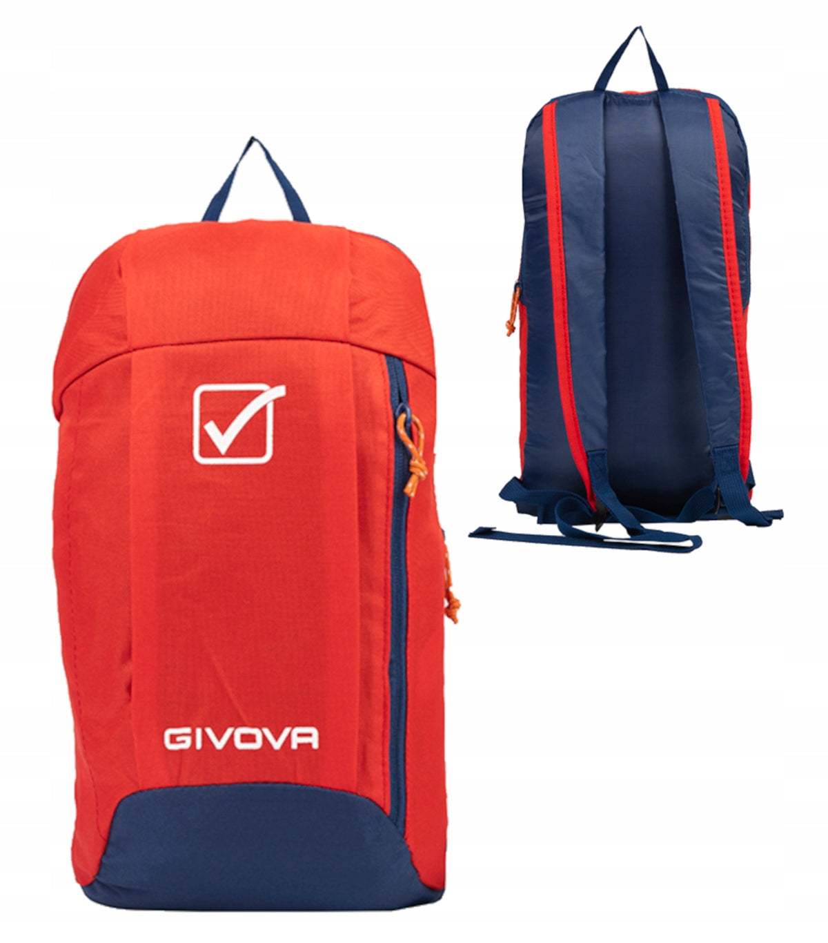GIVOVA sports backpack for PE, ball, city 14L red