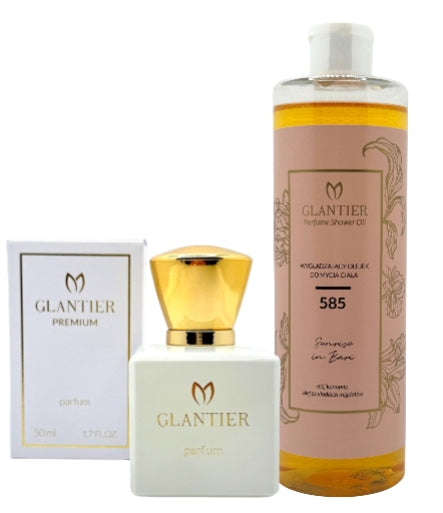 GLANTIER Set Glantier 585 - Premium Perfume 50ml + Body Wash Oil