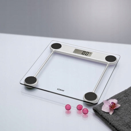 GLASS BATHROOM SCALE BOMANN PW 1417 CB Brand Bomann