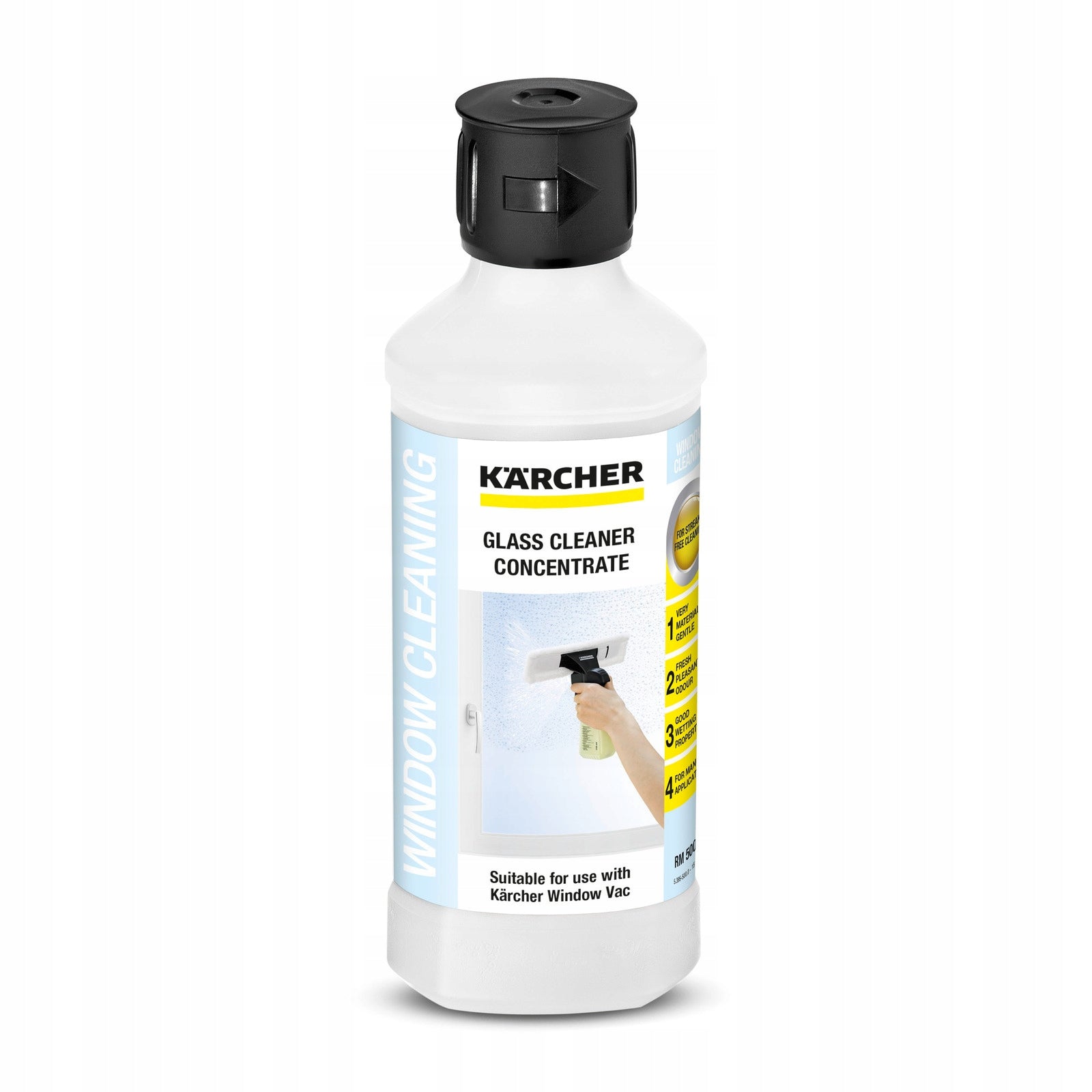 GLASS CLEANER KARCHER 500 ML FOR MIRROR WINDOWS WASHERS WV ECOLOGICAL CONCENTRATE EAN (GTIN) 05900057540243