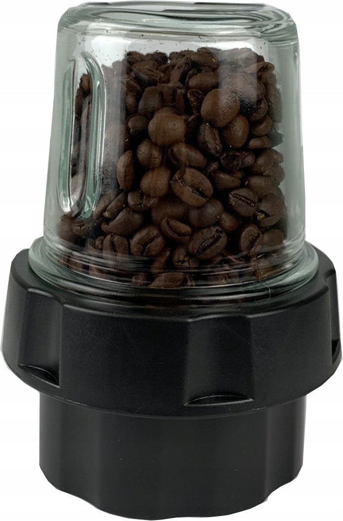 GLASS CUP BLENDER FOR COCKTAILS CRUSHES ICE + COFFEE GRINDER BEANS Packaging status original