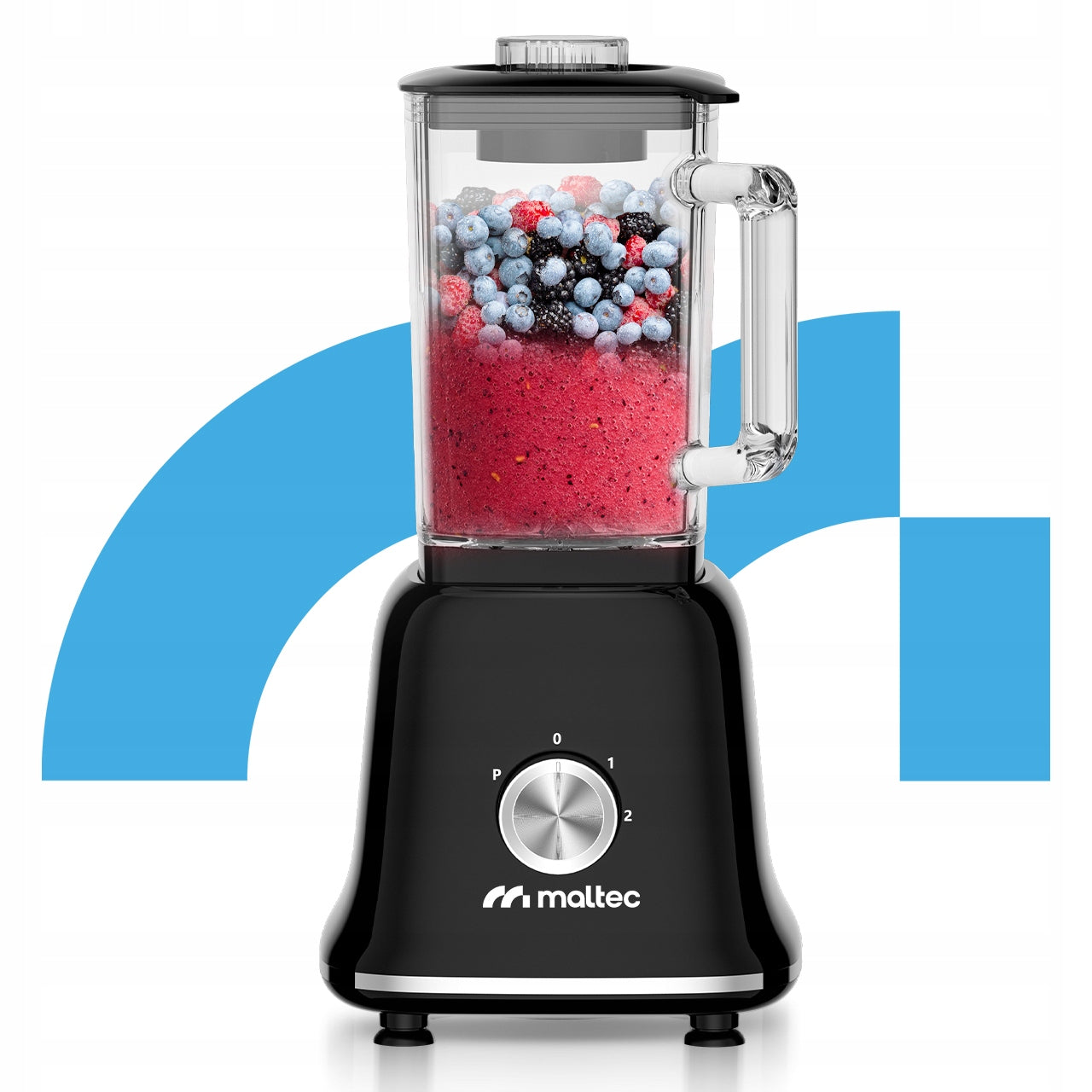 GLASS CUP BLENDER FOR SMOOTHIE COCKTAILS GRINDER 2 WATER BOTTLES LARGE 1600ML Blender jar volume 1.6 l