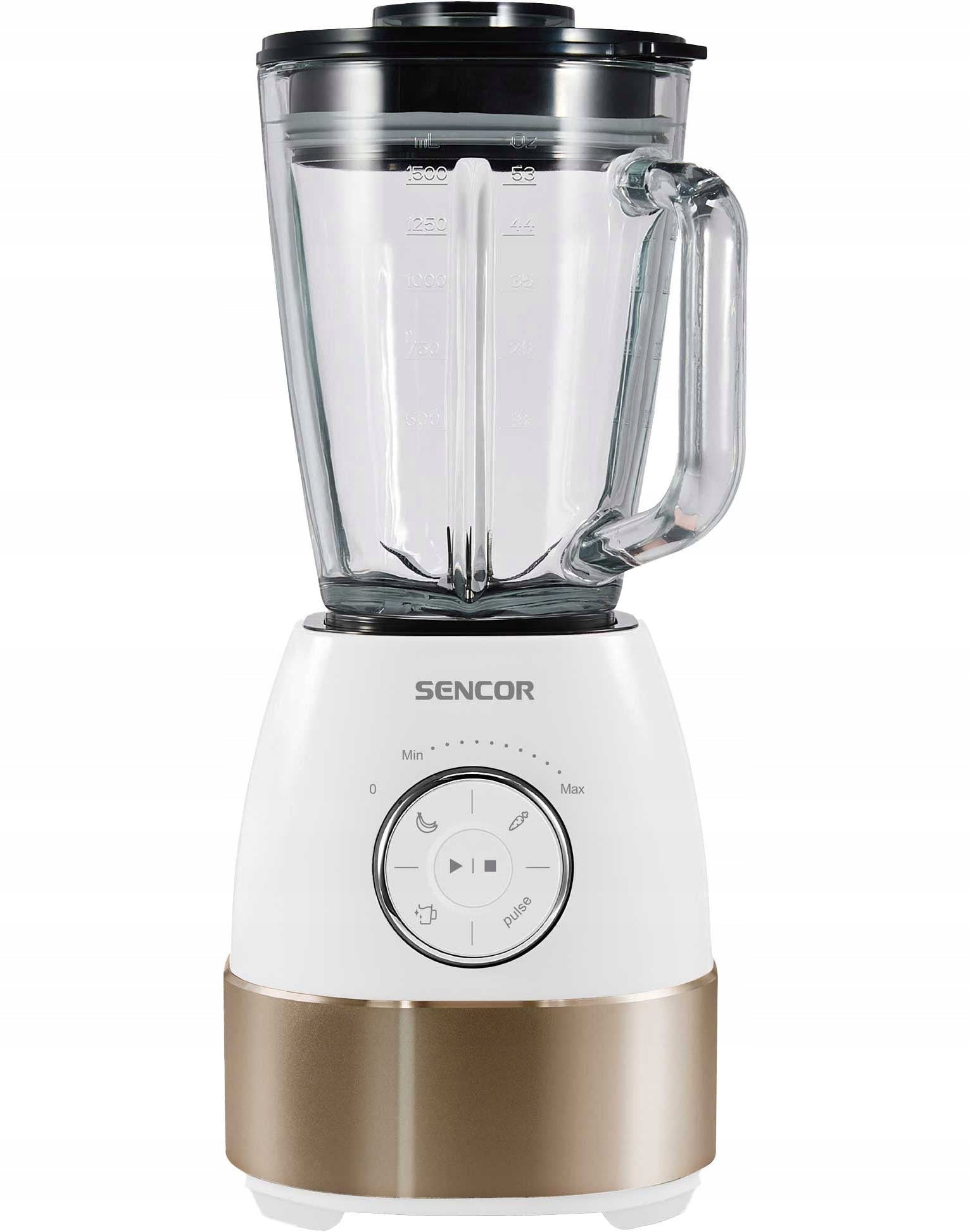 GLASS CUP BLENDER FOR SMOOTHIE SENCOR 1800 IN 24000 RPM 6 BLADES Packaging status original