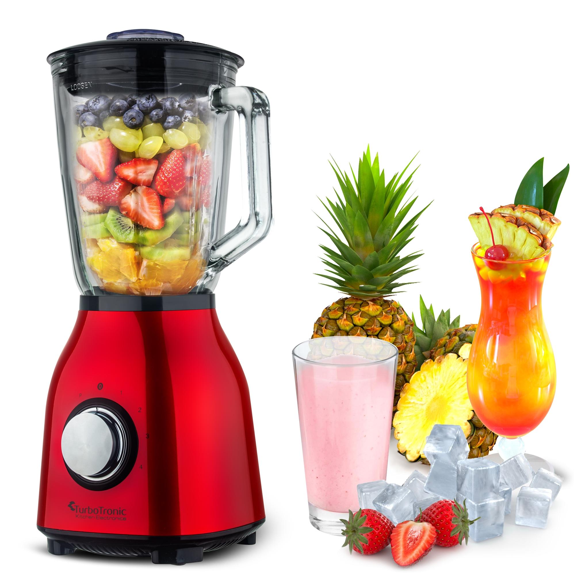 GLASS CUP BLENDER MAXC 1400W FOR CRUSHING ICE SMOOTHIE COCKTAILS