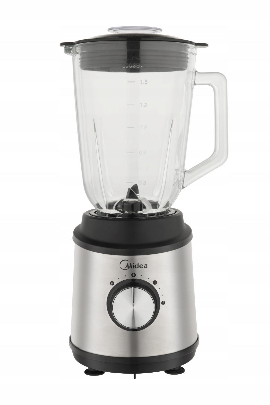 GLASS CUP BLENDER MIDEA 800W 1.5L ADJUSTABLE SPEED FOR SMOOTHIE Packaging status original
