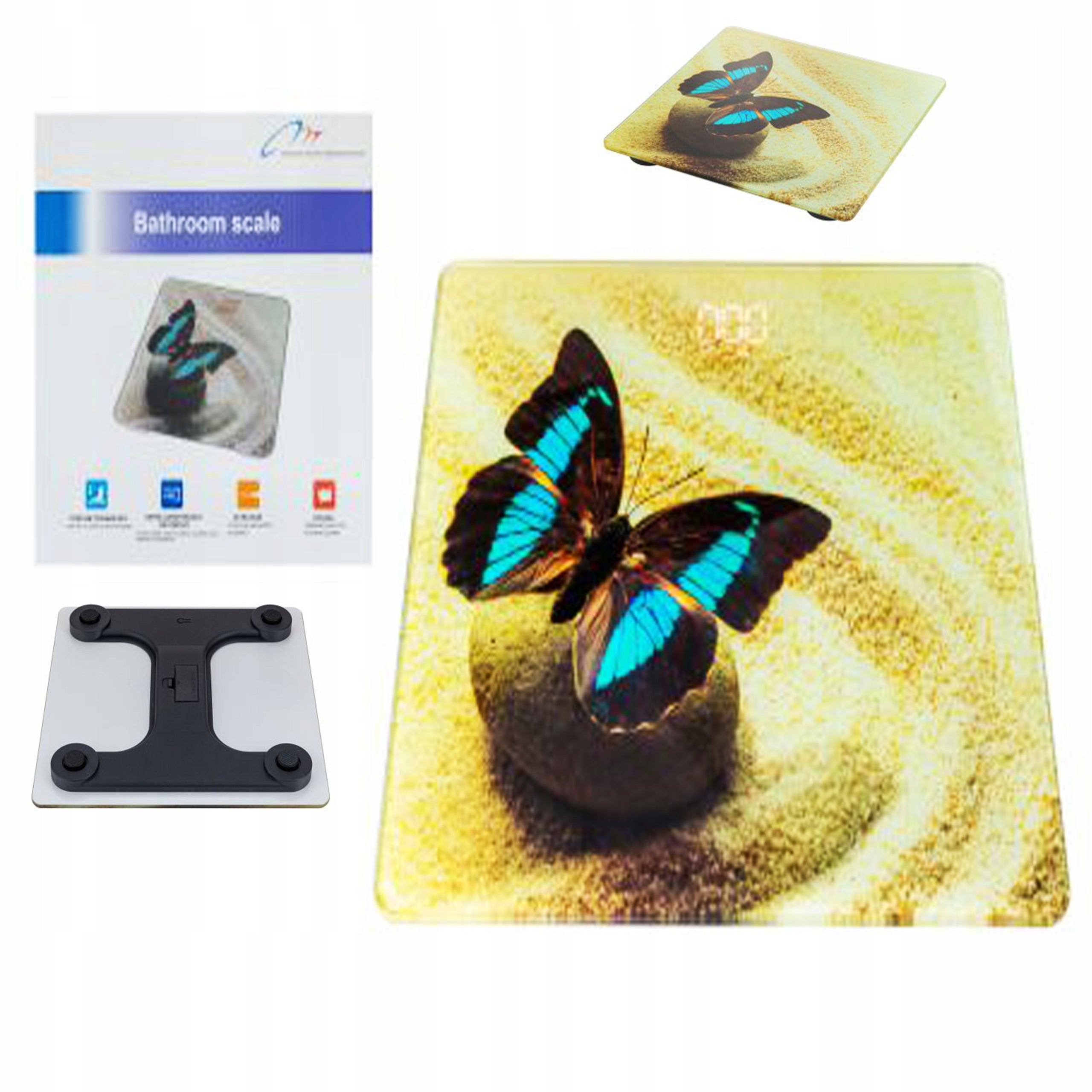 GLASS SCALE LCD BATHROOM ELECTRONIC MIX