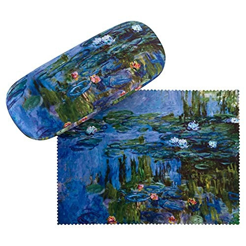 GLASSES CASE CLAUDE COIN WATER LILIES FABRIC FOR WOMAN GIFT Brand no brand