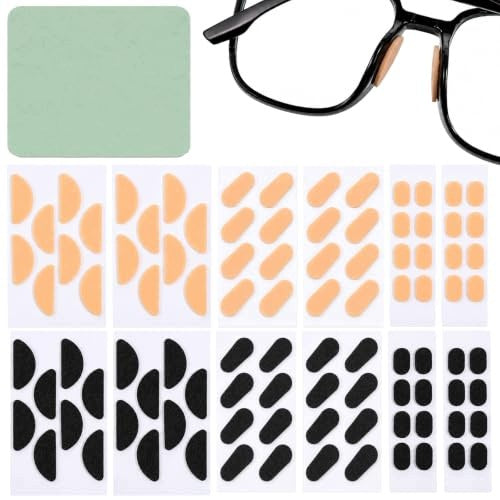 GLASSES NOSE PADS SUEDE SPONGE 48 PAIRS 3 SHAPES FOR HOME Brand no brand