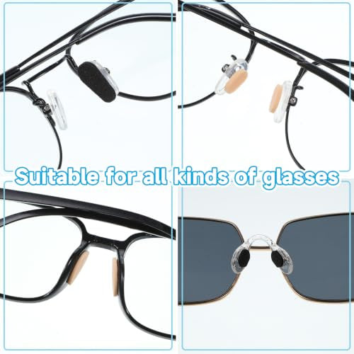 GLASSES NOSE PADS SUEDE SPONGE 48 PAIRS 3 SHAPES FOR HOME Manufacturer code SWC5908151212547