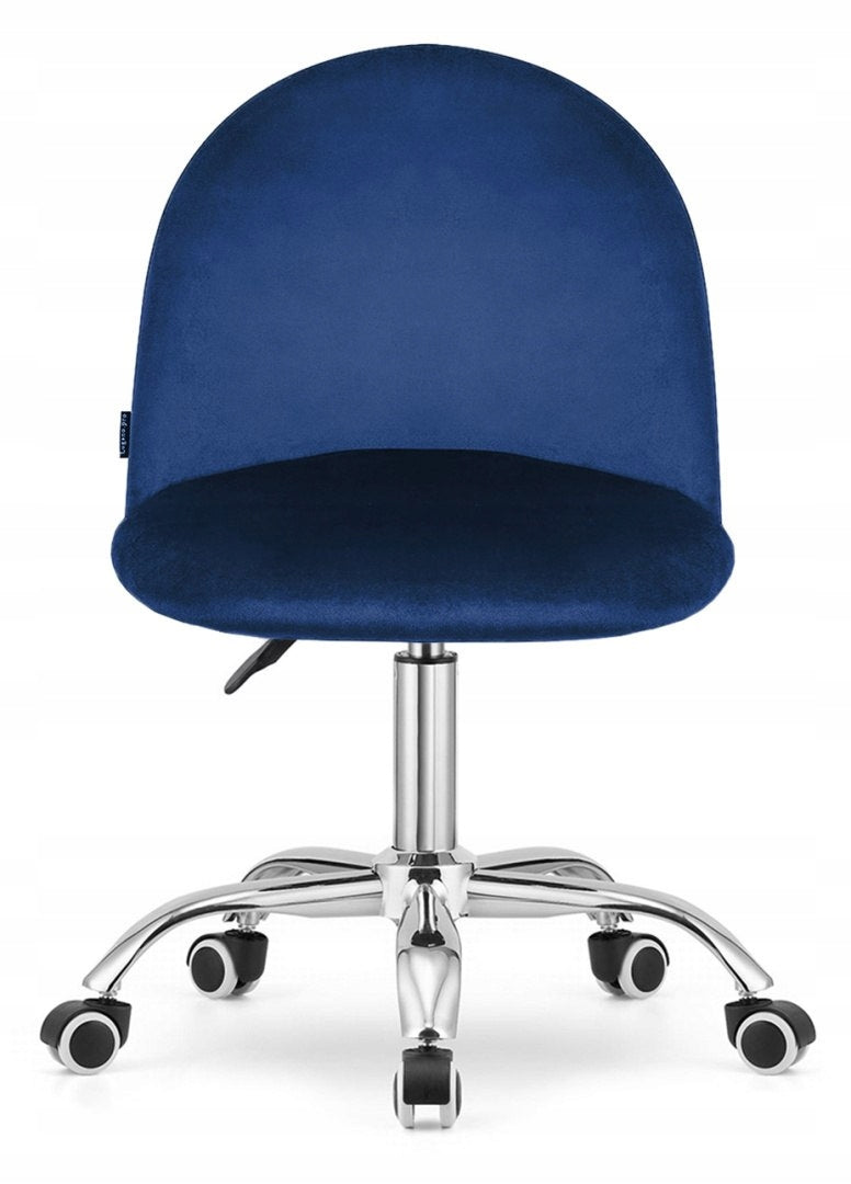 GLORIA OFFICE BLUE VELVET swivel chair Packaging status original