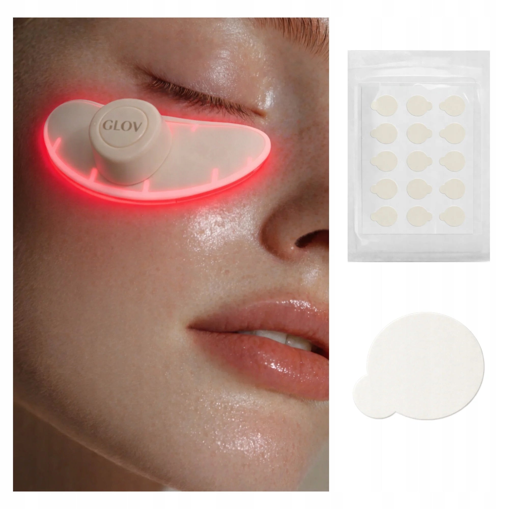 GLOV Stickers for LED devices -15 pieces, increase the comfort of treatments.