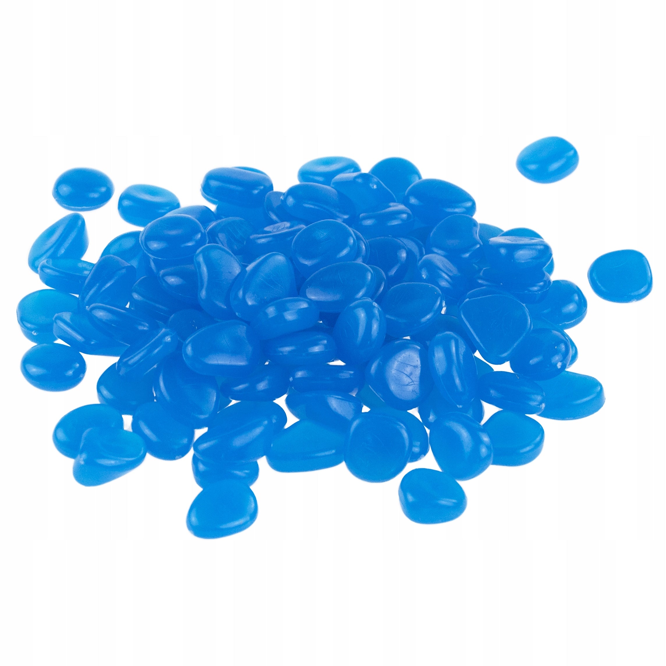 GLOWING STONES FLUORESCENT PEBBLES 100PCS GARDEN DECORATION Packaging status original