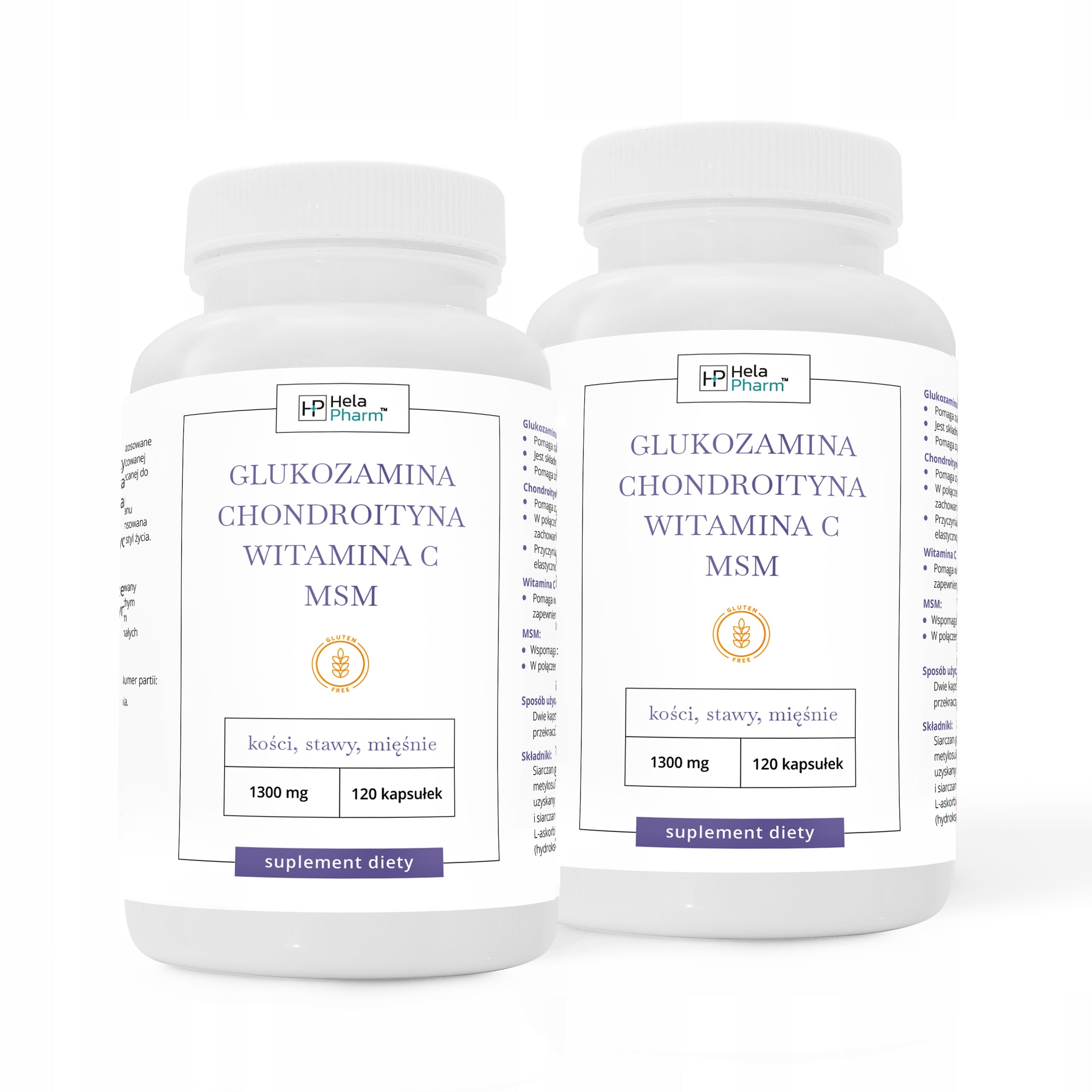 GLUCOSAMINE CHONDROITIN VITAMIN C MSM Joints 120 capsules Manufacturer code GLUKOZAMINA CHONDROITYNA WITAMINA C MSM