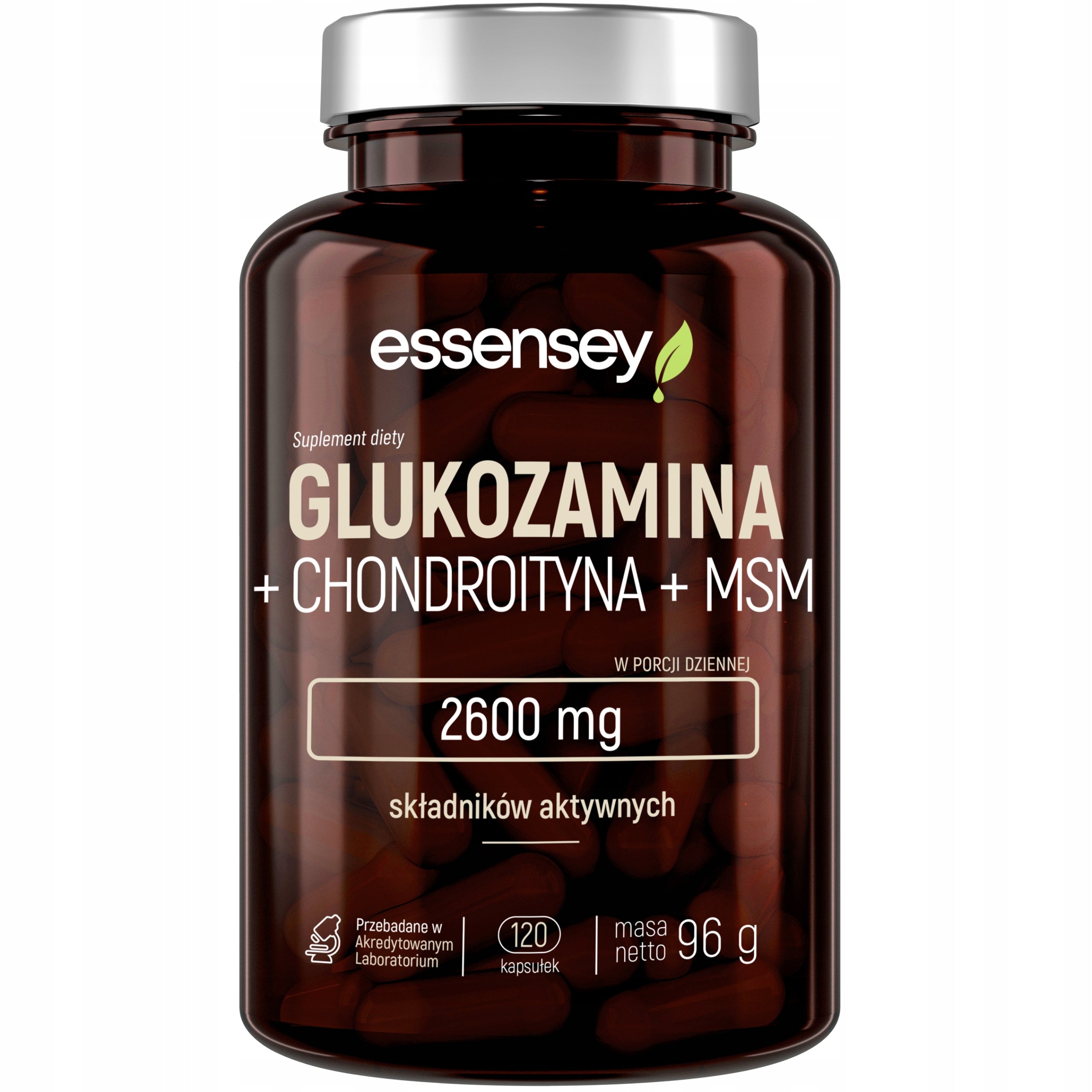 GLUCOSAMINE Complex for Strong Joints and Bones + CHONDROITIN + MSM 2600MG