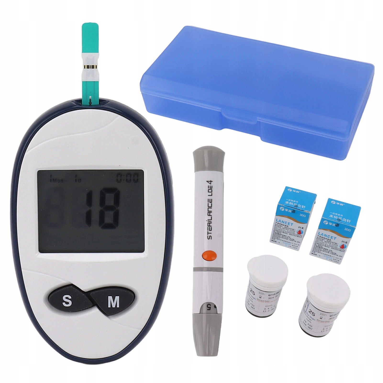 GLUCOSE METER + 50 LANCET 50 STRIPS