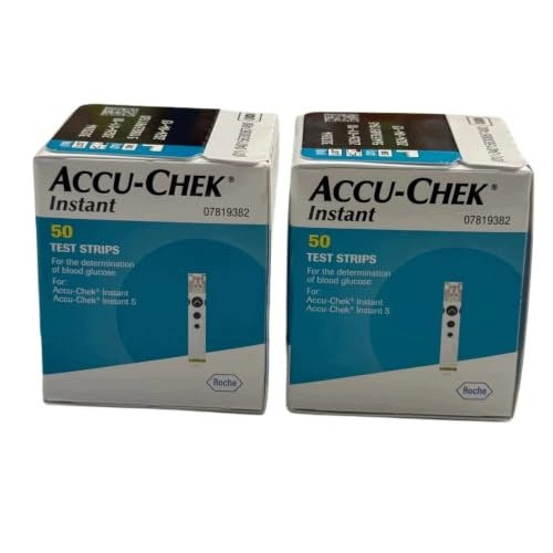 GLUCOSE TEST STRIPS ACCU CHEK INSTANT FOR DIABETICS 100 PCS. Medical device no