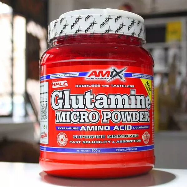 GLUTAMINE 500g - natural, pure version without additives 100% Glutamine Amix Expiration date at least 1 year from the date of purchase