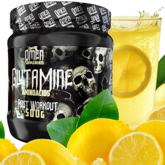 GLUTAMINE powder AMINO ACIDS regeneration Omen Glutamine LEMON 500g