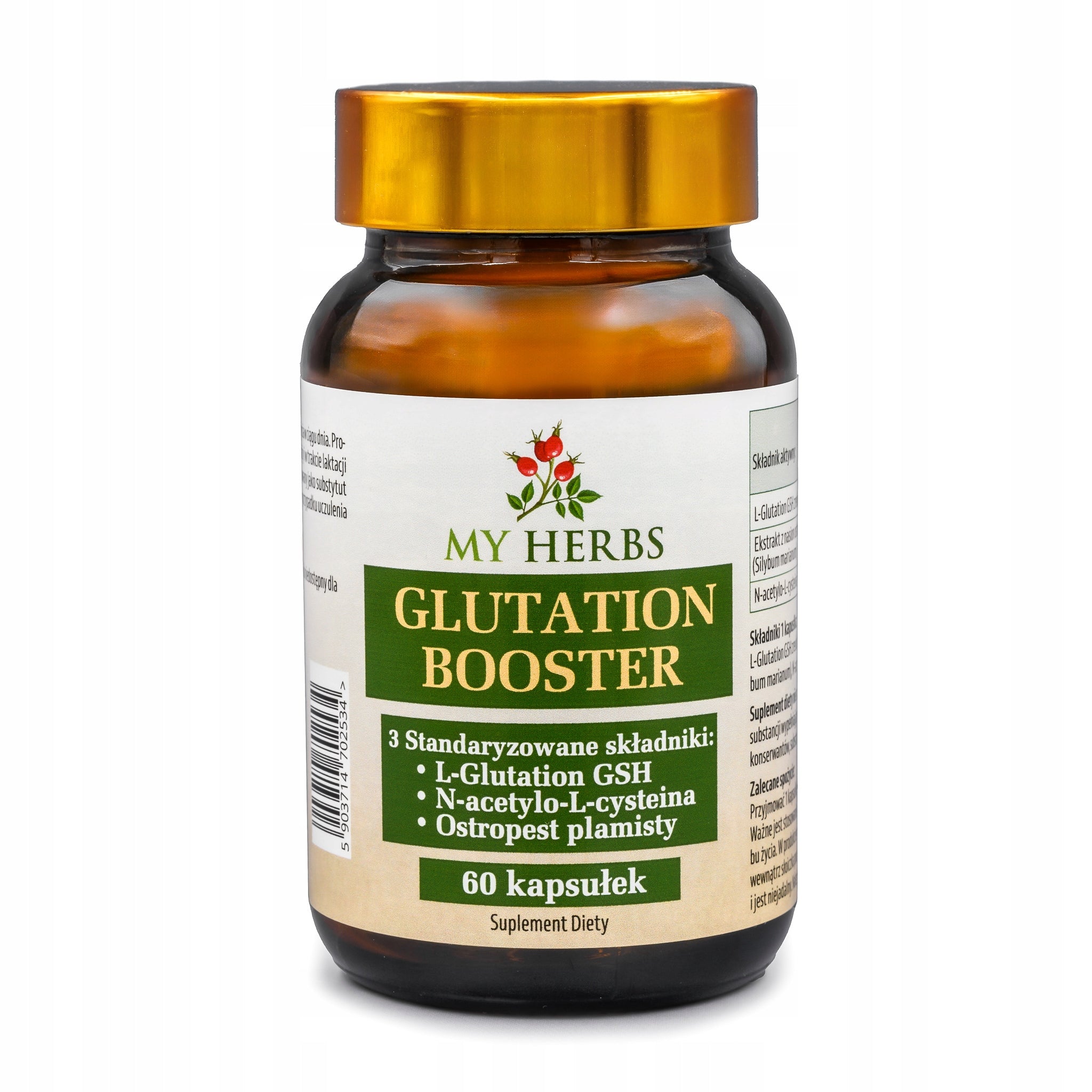 GLUTATHIONE BOOSTER 3 STANDARDIZED INGREDIENTS 60 capsuleS LIVER