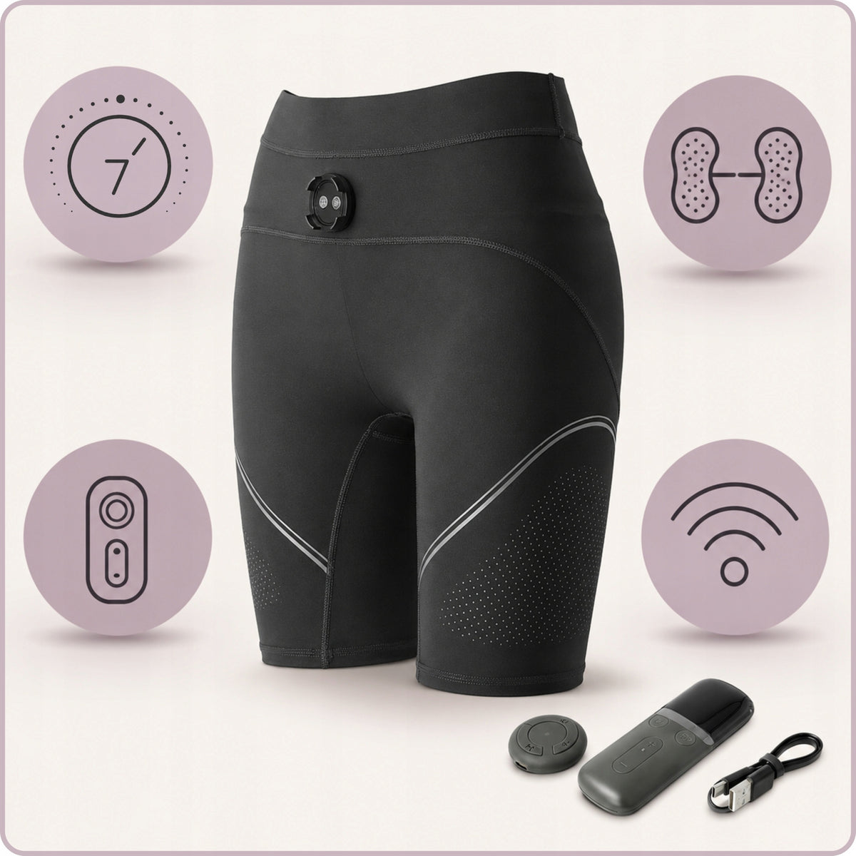 GLUTEAL MUSCLE ELECTROSTIMULATOR EMS LEGGINGS VONMIE L1 SLIMMING Medical device no
