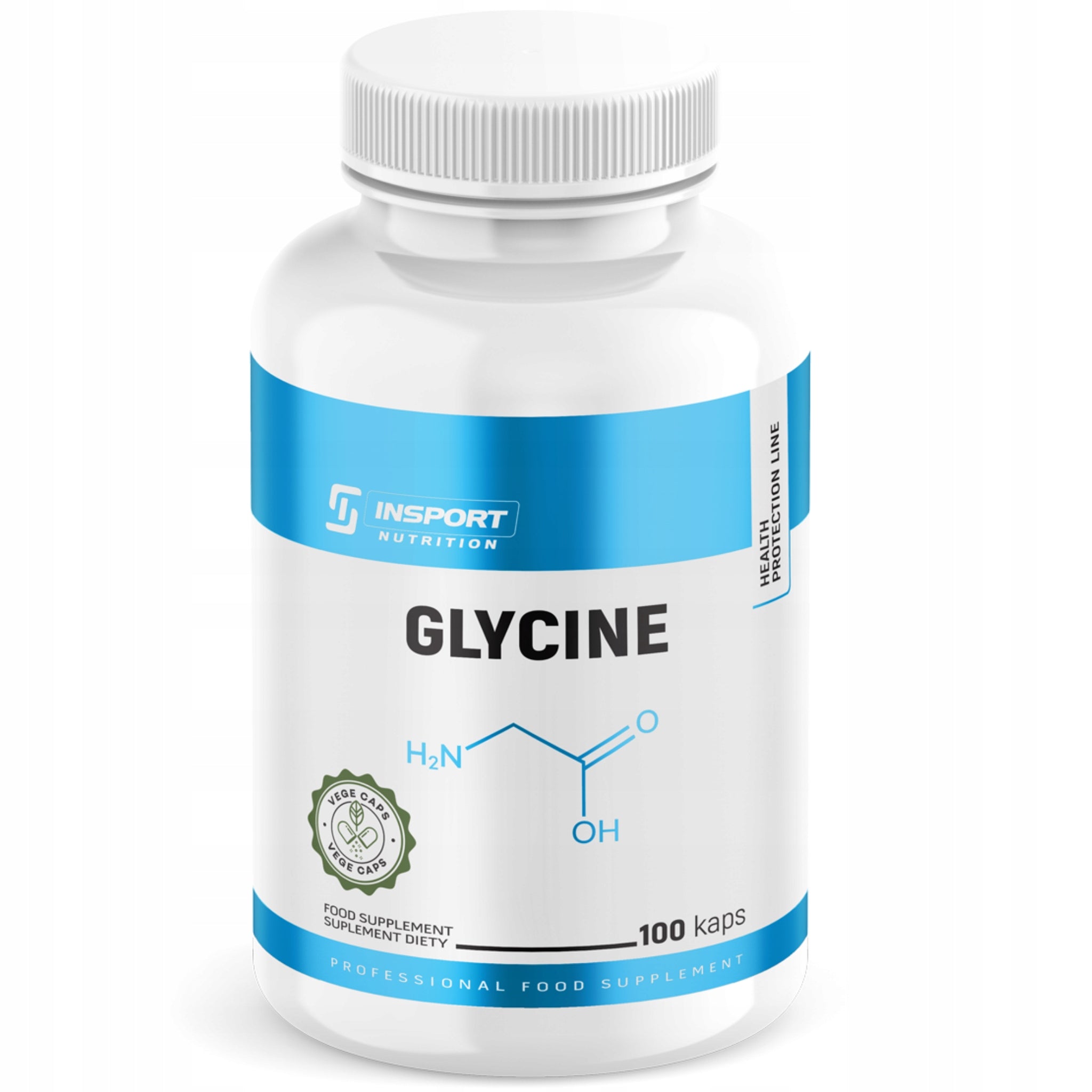 GLYCINE 100 kap Glycine Nervous System PEACE MUSCLE STRESS | INSPORT