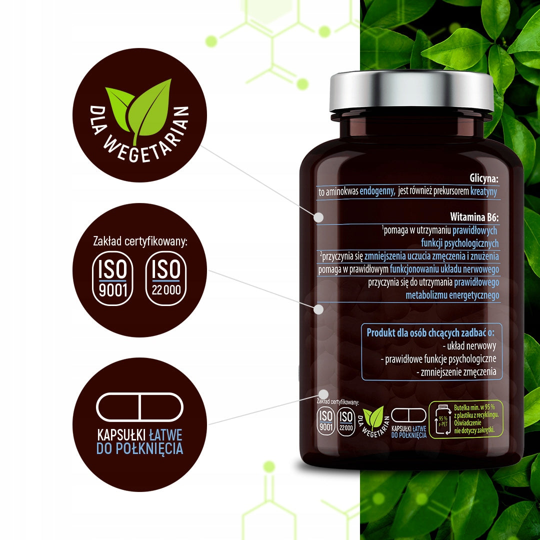GLYCINE+ B6 Neuro Control For Sleep Nervous System Fatigue 3 Months Premium Packaging status original