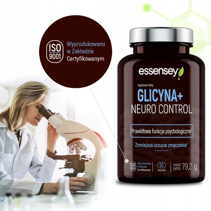 GLYCINE+ B6 Neuro Control For Sleep Nervous System Fatigue 3 Months Premium Packaging status original