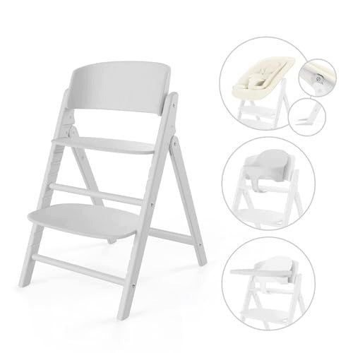 GOLD 4IN1 CLICK FOLD HIGH CHAIR SET GROWS WITH BABY Color white