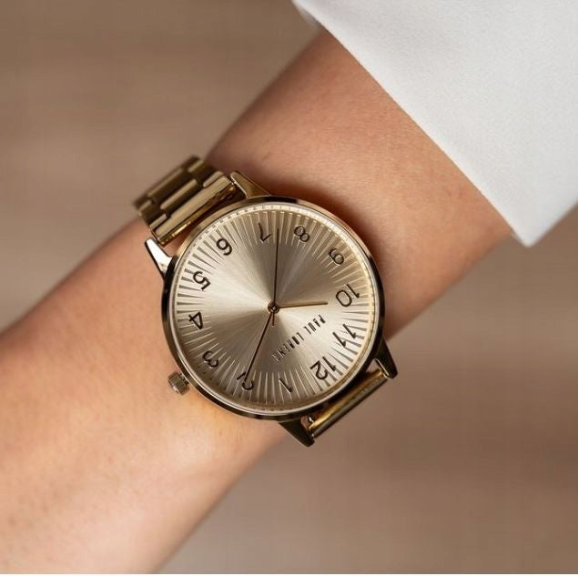 GOLD WOMEN'S WATCH PAUL LORENS PL11715B3-4D1 FASHIONABLE ELEGANT NUMBERS 37mm Brand Paul Lorens