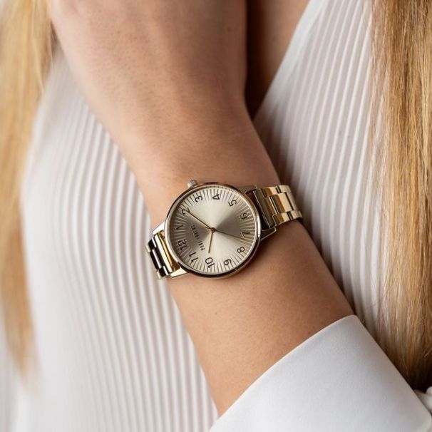 GOLD WOMEN'S WATCH PAUL LORENS PL11715B3-4D1 FASHIONABLE ELEGANT NUMBERS 37mm Manufacturer code 11715