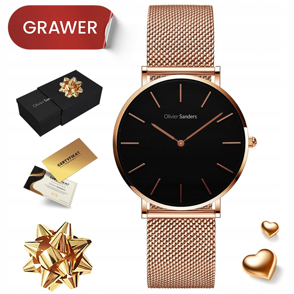 GOLD WOMEN'S WRISTWATCH ON BRACELET AS A GIFT FOR WIFE'S MOTHER 585