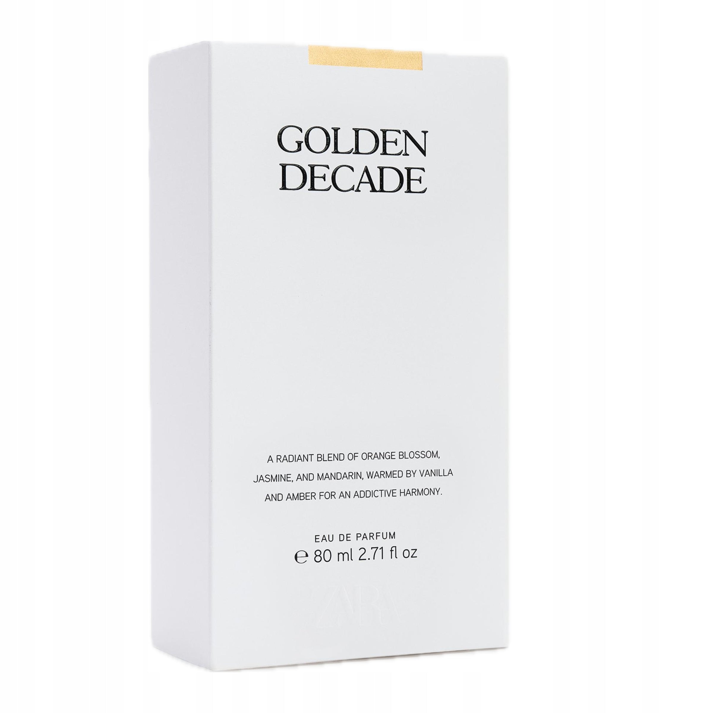 GOLDEN DECADE FOR HER 80 ML Zara Packaging status original
