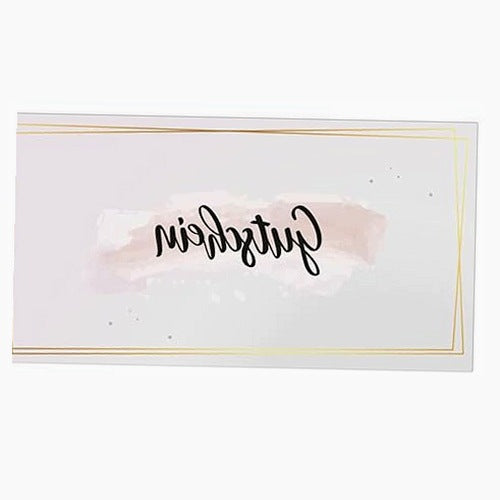 GOLDEN DOTS GIFT VOUCHER BIRTHDAY GIFT PAPER 10 PCS FOR HOME
