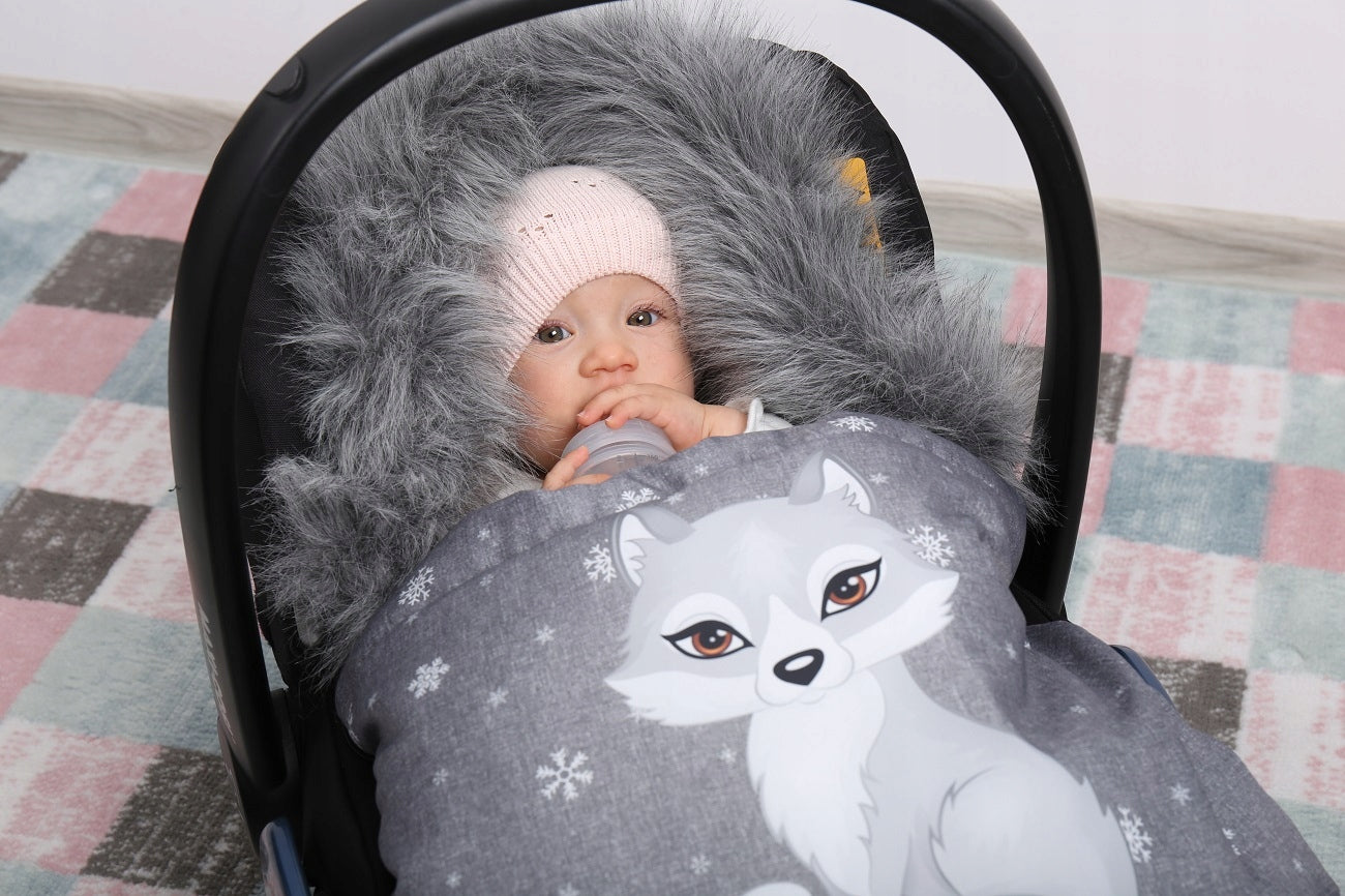 GONDOLA SLED SLEEPING BAG INSULATED WITH PREMIUM FUR BABYMAM Manufacturer code 5903672169035