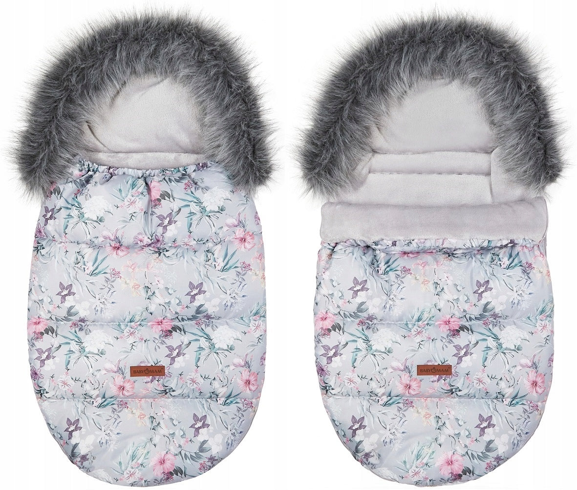 GONDOLA SLED SLEEPING BAG INSULATED WITH PREMIUM FUR BABYMAM