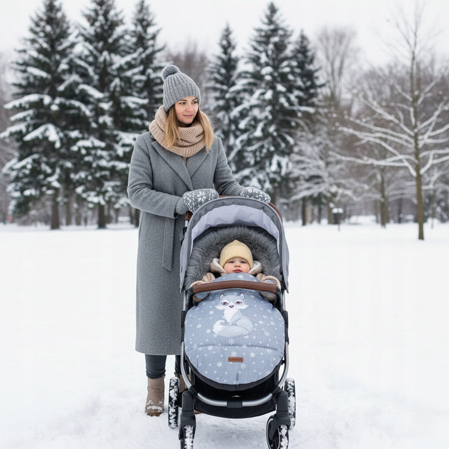 GONDOLA SLED SLEEPING BAG WATERPROOF INSULATED WITH FUR BABYMAM EAN (GTIN) 5903672186766