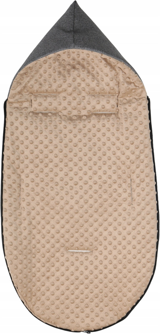 GONDOLA SLED SLEEPING BAG WITH HOOD WARM MINKY BABYMAM Brand Babymam