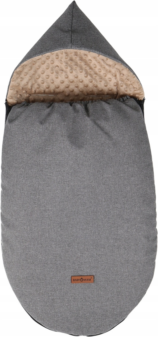 GONDOLA SLED SLEEPING BAG WITH HOOD WARM MINKY BABYMAM EAN (GTIN) 5903672181013