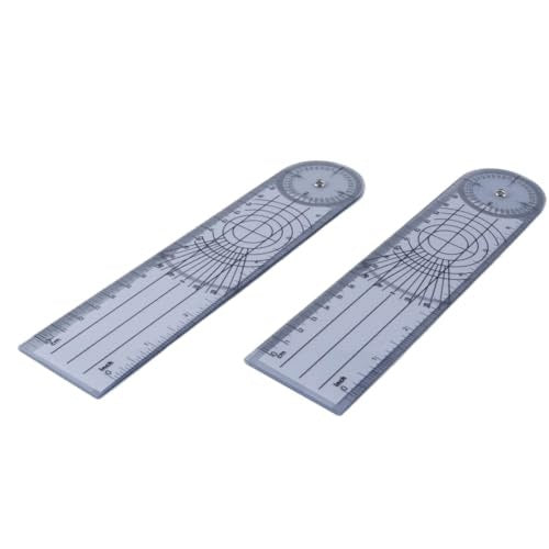 GONIOMETER PROTRACTOR 360 PHYSIOTHERAPEUTIC PVC SET OF 2 DIY Brand no brand