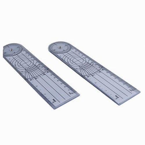 GONIOMETER PROTRACTOR 360 PHYSIOTHERAPEUTIC PVC SET OF 2 DIY