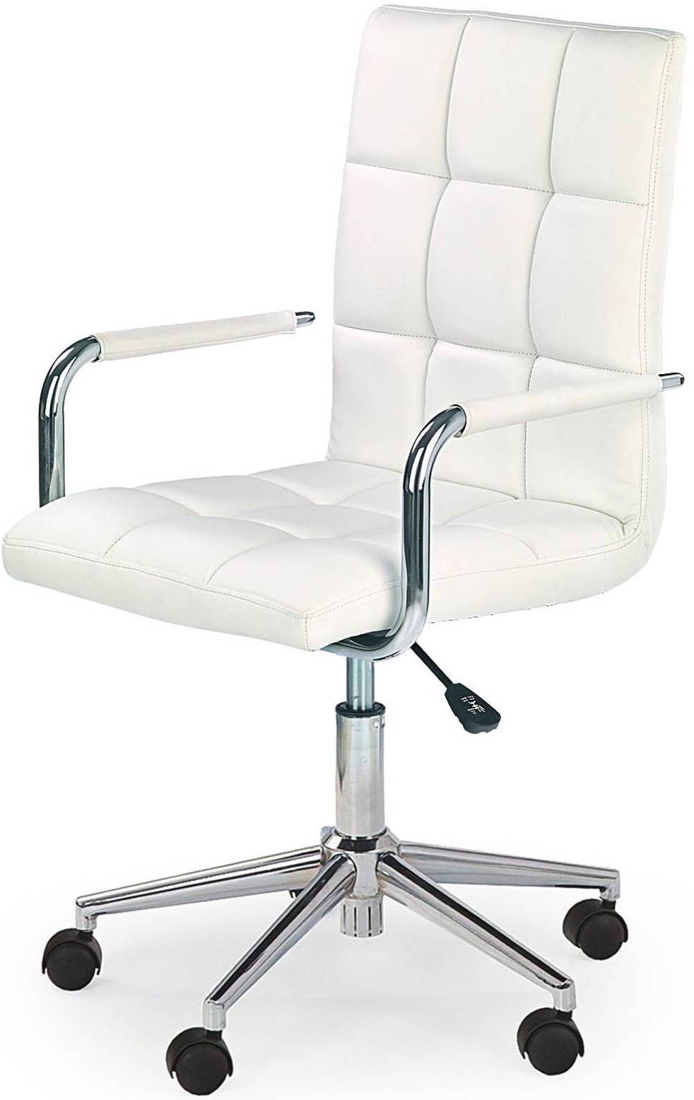 GONZO 2 Youth Desk Chair White Swivel Adjustable Packaging status original