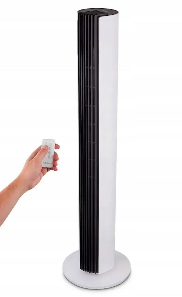 GOOD FAN COLUMN FAN 12 LEVELS COOLING TIMER REMOTE CONTROL Dominant color white