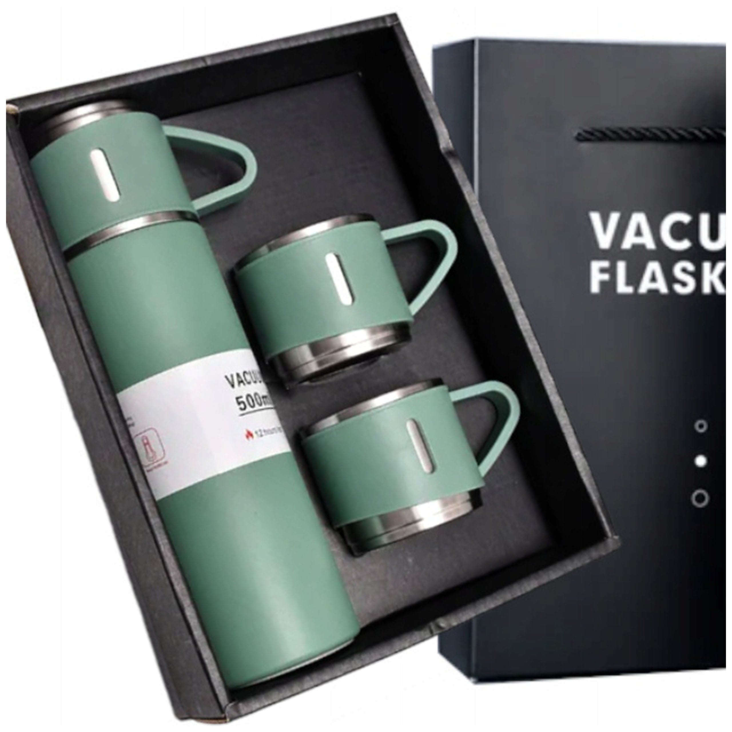 GOOD VACUUM THERMOS 500ml WITH CUP ELEGANT GIFT FOR HER