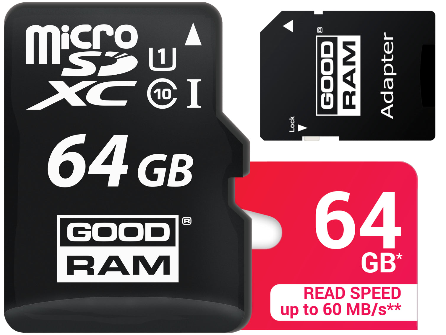 GOODRAM MEMORY CARD MICRO SDXC 64GB CLASS 10 UHS