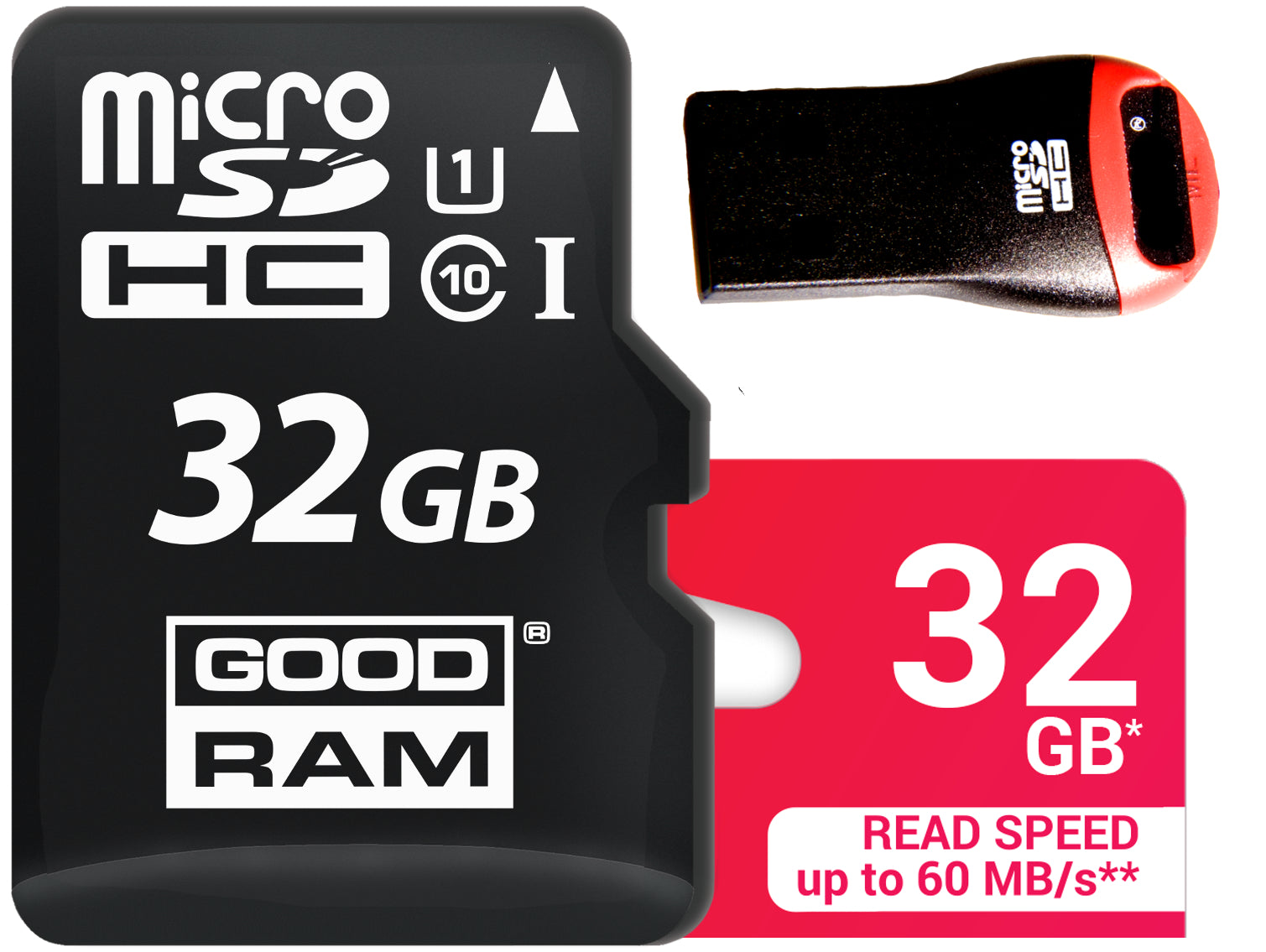 GOODRAM MICRO CARD SD 32GB CL 10 UHS + MICRO READER