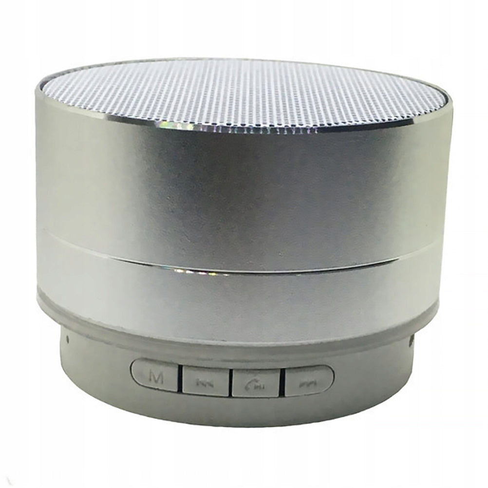 GŁOŚNIK BEZPRZEWODOWY STEREO HIFI SUBWOOFER SREBRNY Z MIKROFONEM Brand no brand
