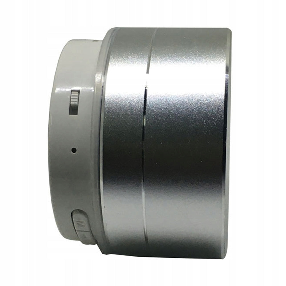 GŁOŚNIK BEZPRZEWODOWY STEREO HIFI SUBWOOFER SREBRNY Z MIKROFONEM