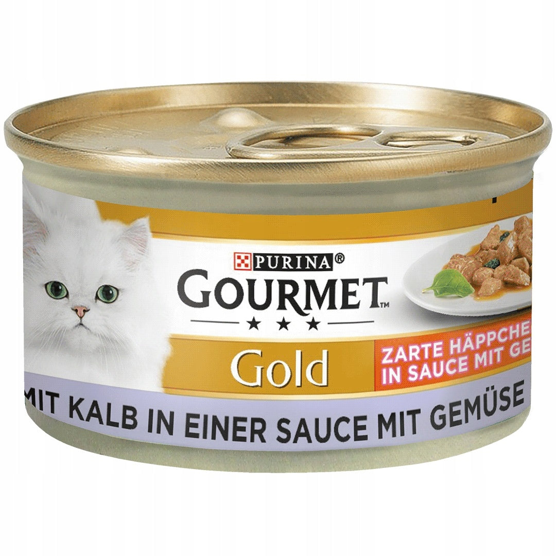 GOURMET GOLD for cat VEAL with VEGETABLES 85 g