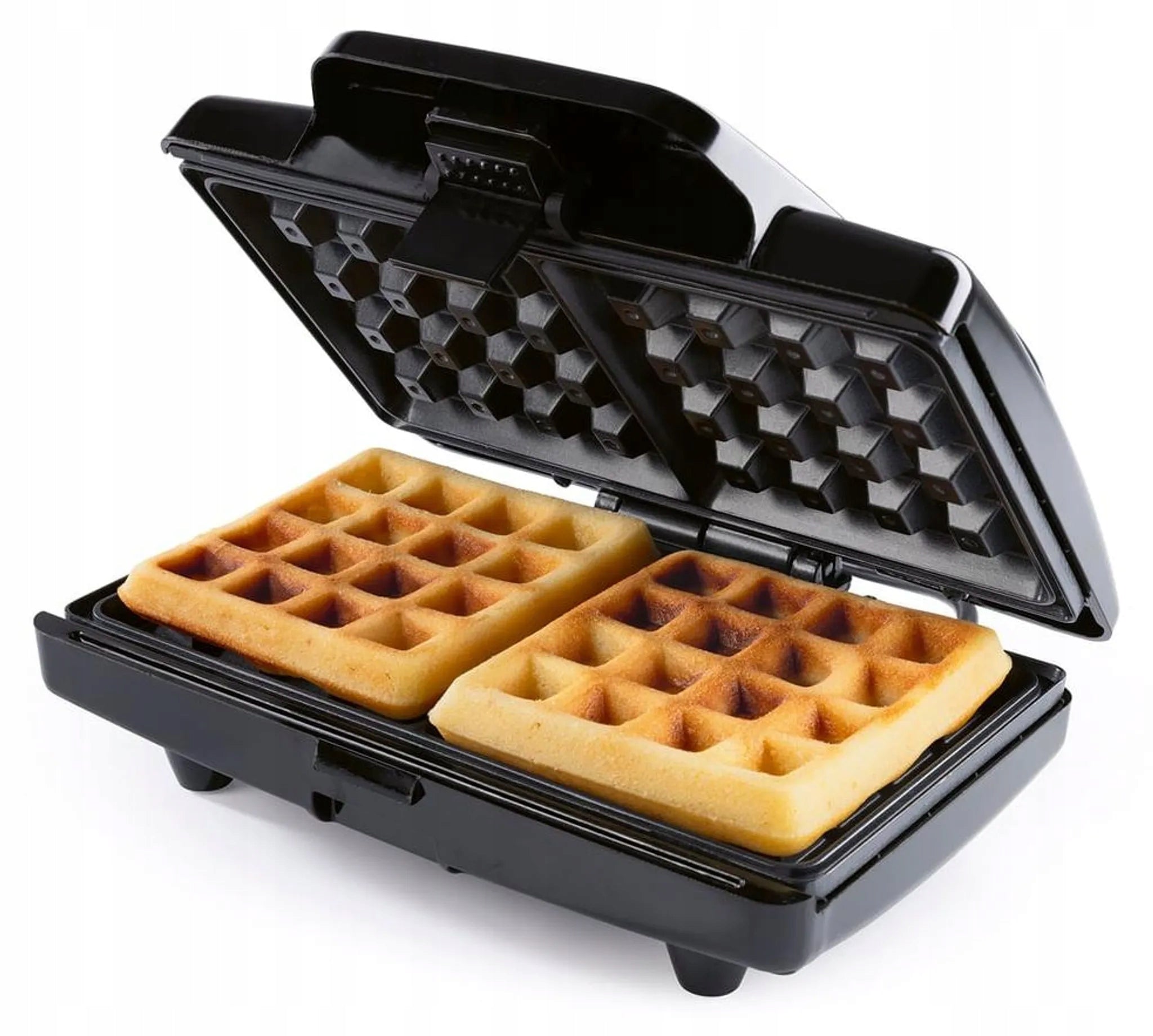 GOURMETmaxx Belgian Waffle Iron Goffry 750W black