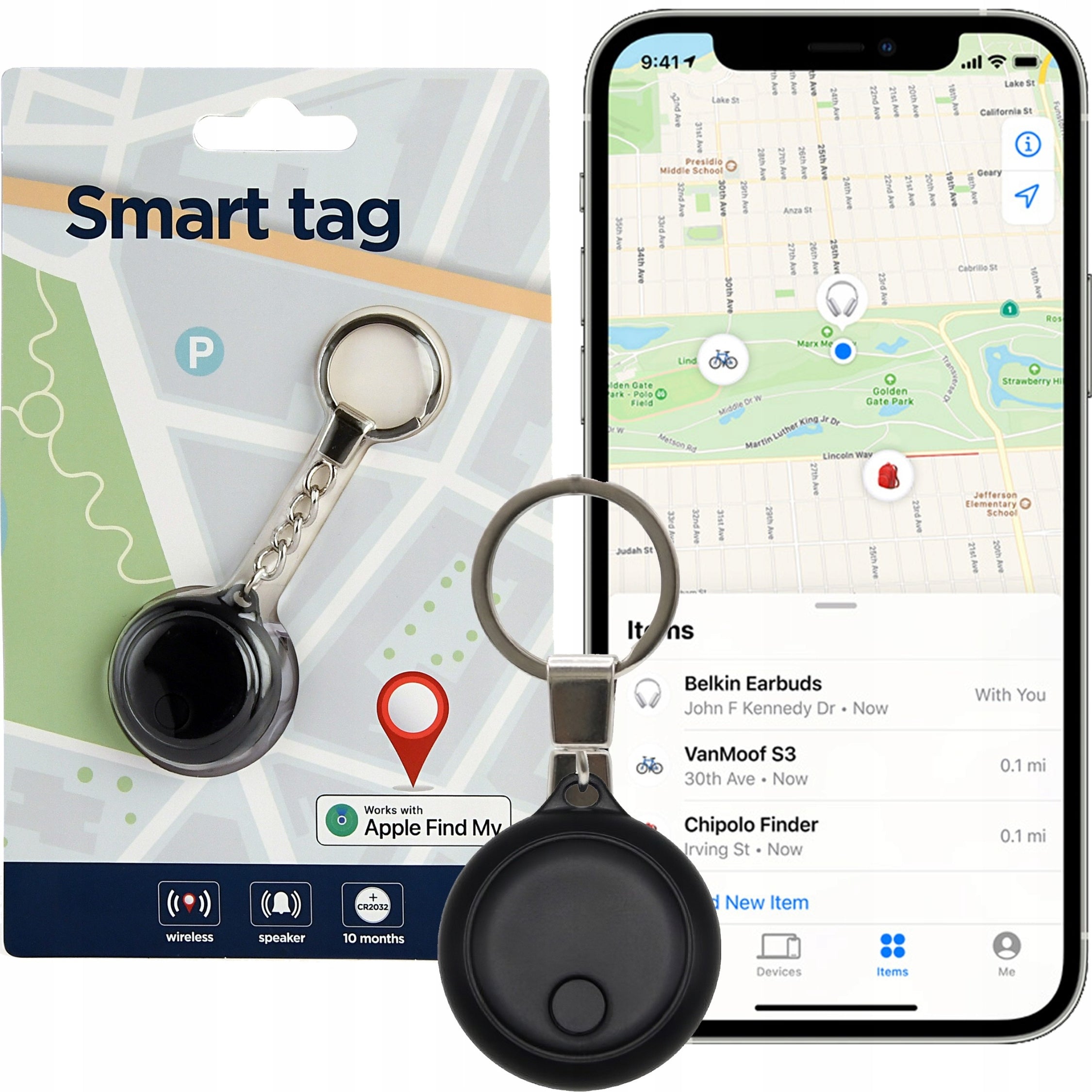 GPS Cat Locator for Dog Bike for Baby Keys SmartTag Packaging status original